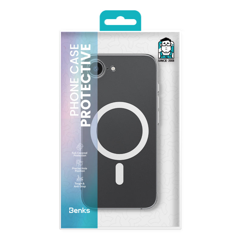Benks Crystal Serisi iPhone 16E Magsafe Şeffaf Telefon Kılıfı Benks Crystal Serisi iPhone 16E Magsafe Şeffaf Telefon Kılıfı